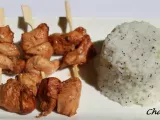 Recette Poulet yakitori et son riz aux graines de pavot
