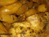 Recette Tajine de poulet aux pommes de terre