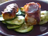 Recette Paupiette de colin au pesto sur lit de courgettes