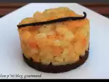 Recette Tartare de pêches sur sablé croquant aux spéculos