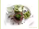 Recette Côte d'agneau aux féves et écrasé de pommes de terres sauce menthe