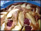 Recette Gâteau pommes framboises