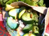Recette Burrito libanais hummus/poulet et courgettes !