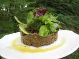 Recette Caviar d'aubergine et jeunes pousses de salade