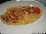 Recette Spaghettis aux fruits de mer, piment d'espelette