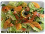 Recette Salade folle au saumon fumé, citronnette à l'aneth