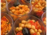 Recette Salades de pois-chiches en verrines