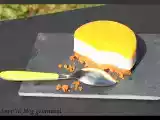 Recette Panna cotta citron vert et gingembre sur un sablé croquant au spéculoos et miroir de mangue
