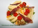 Recette Salade de penne, magret séché et melon