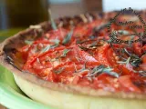 Recette Tarte à la tomate, pâte à la polenta et huile d'olive