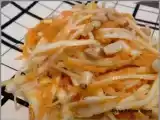 Recette Salade de chou blanc, carotte et crabe