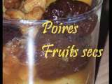 Recette Poires et fruits secs au vin doux
