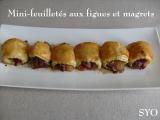 Recette Mini-feuilletés aux figues et magrets de canard