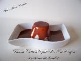 Recette Panna cotta à la noix de cajou et sa sauce au chocolat