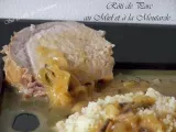 Recette Rôti de porc à la moutarde et au miel