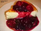 Recette Gâteau au fromage, coulis aux quatre petits fruits