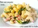 Recette Pâtes aux courgettes et ricotta