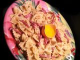 Recette Farfalle a la carbonara !