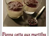 Recette Panna cotta aux myrtilles sauvages