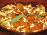 Recette Gratin de potiron, courgette et féta