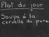 Recette Soupe de cervelle de porc.