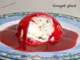 Recette Nougat glacé au coulis de framboise