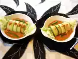 Recette Cannellonis de courgettes au fromage et jambon.