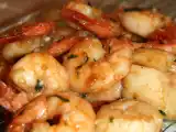 Recette Crevettes et saint jacques sautées