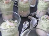 Recette Verrines aux mousses de saumon et d'avocat