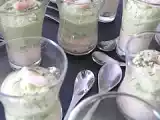Recette Verrines aux mousses de saumon et d'avocat