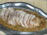 Recette Noix de porc à la moutarde et au vin blanc.