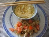 Recette Wok poulet germes de soja au gingembre