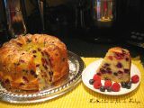 Recette Gâteau bundt aux framboises et aux bleuets