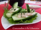 Recette Les concombres à la libanaise au yaourt de brebis, de mamigoz