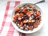 Recette Salade de haricots noirs et tomates rôties