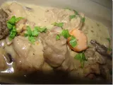 Recette Blanquette de veau aux morilles facile et légère, accompagnée de son riz pilaf