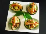 Recette Avocats aux crevettes et sauge ananas
