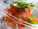 Recette Salade de tomates, citron confit et câpres