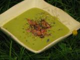 Recette Velouté de petit pois aux lardons