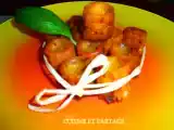 Recette Mini-cannelés chèvre-miel/tomates séchées-basilic.