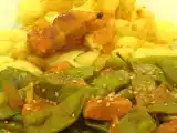 Recette Poulet au lait de coco, curry et haricots coco plats