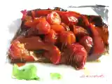 Recette Tatin aux tomates cerise, poivron et caramel de vinaigre balsamique