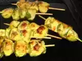 Recette Brochette de poulet à la plancha