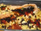 Recette Filet de dinde farcies tomates - olives