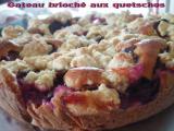 Recette Gateau brioché aux quetsches