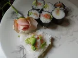 Recette Sushi au saumon & avocat evec appareil easy sushi