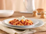 Recette Rotini aux tomates italiennes en sauce et au fromage de chèvre