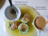 Recette Concombre farci au caviar d'aubergine