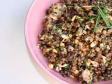 Recette Salade de lentilles au thon et aux pignons grillés