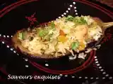 Recette Aubergines farcie à l'orientale